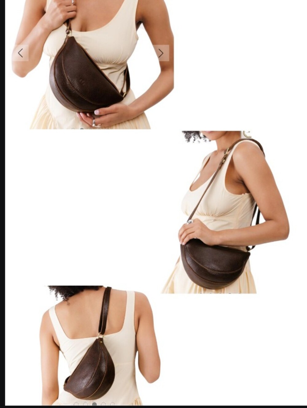 Portland Leather Koala Sling Bag Greench & Mockingbird Pouch - Picture 15 of 16